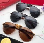 Aviator Cartier Sunglasses Replica - Progressive Lens Wooden Leg